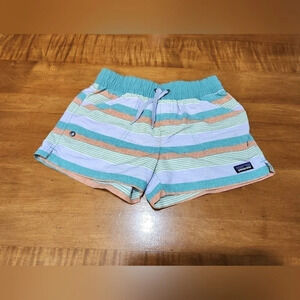 Patagonia Stripe Costa Rica Baggies Shorts Girls Large